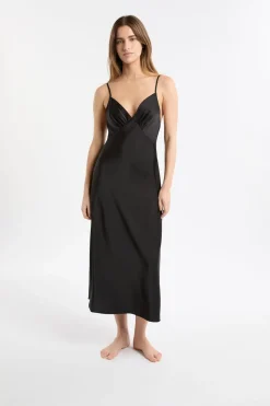 Camisón largo de satén