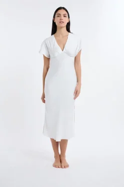 Camisón largo satinado