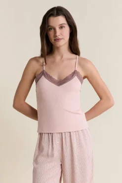 Caraco avec détails dentelle