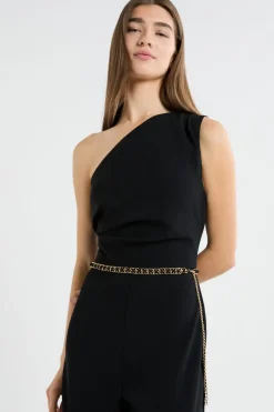 Ceinture avec chaîne dorée