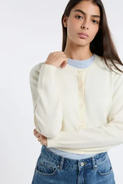 Chaleco mini de manga larga