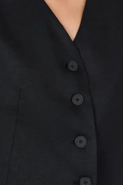 Chaleco sin mangas con botones