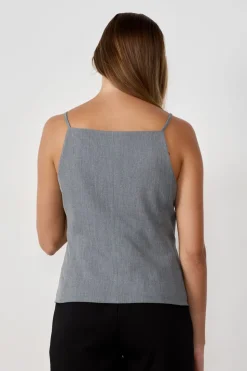 Chaleco sin mangas con botones