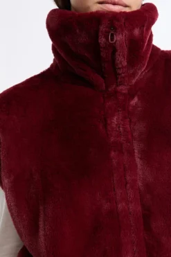 Chaleco sin mangas con efecto polar