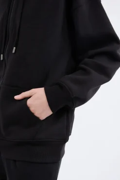 Chaqueta de punto de manga larga con capucha