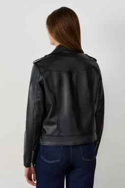 Chaqueta efecto cuero