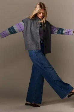 Chaqueta sin mangas con lana