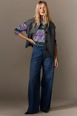 Chaqueta sin mangas con lana