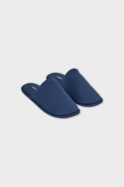 Chaussons mules satinés