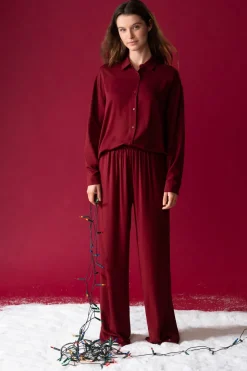 Chemise de pyjama manches longues