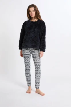 Conjunto de pijama de 2 piezas con estampado