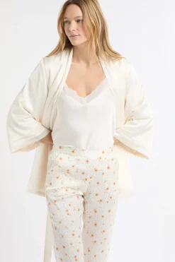 Conjunto de pijama de 3 piezas de satén