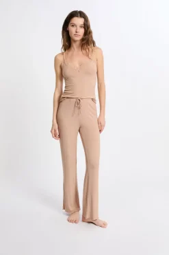 Conjunto de pijama de 2 piezas de punto fino