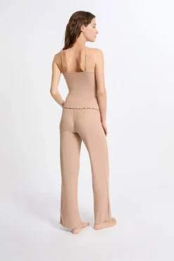 Conjunto de pijama de 2 piezas de punto fino