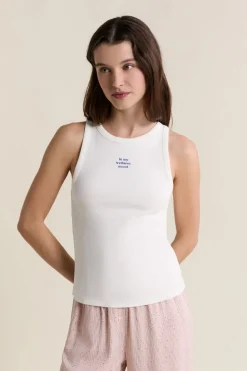 Débardeur de pyjama en coton