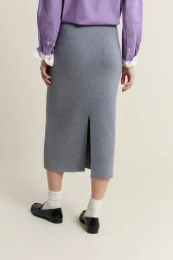 Falda larga de punto