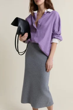 Falda larga de punto