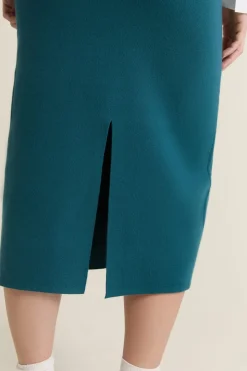 Falda larga de punto