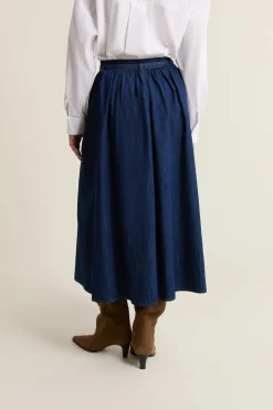 Falda larga vaquera