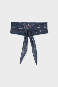 Foulard en coton à motifs