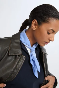 Foulard estampado de algodón