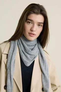 Foulard triangle en maille