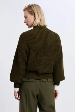 Gilet à manches longues grosse maille