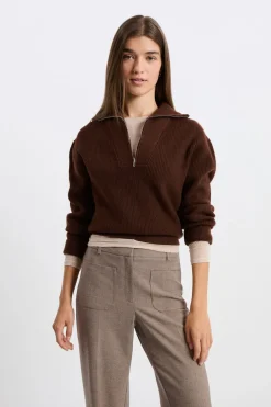 Jersey con cuello campero