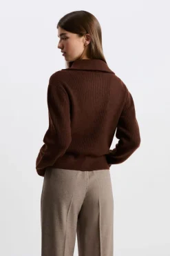 Jersey con cuello campero