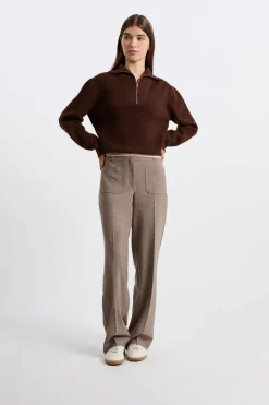 Jersey con cuello campero