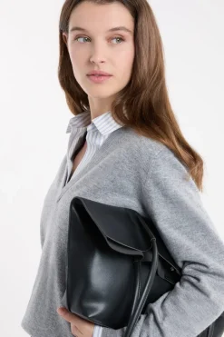 Jersey con cuello en V de lana