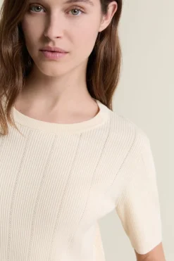 Jersey de cuello redondo y manga corta