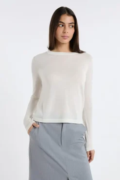 Jersey de cuello redondo de lana