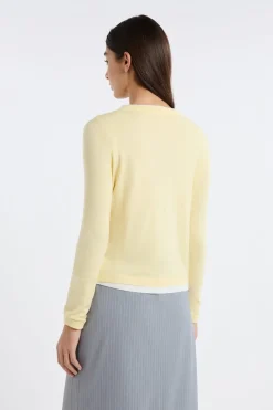 Jersey de cuello redondo de lana