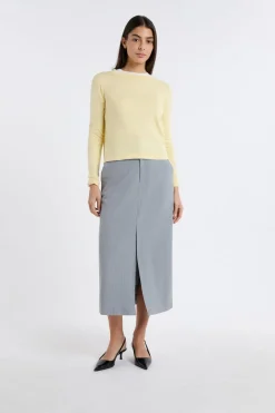 Jersey de cuello redondo de lana