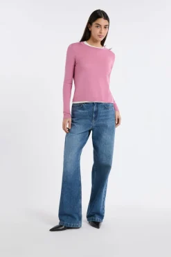 Jersey de cuello redondo de lana