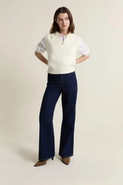 Jersey sin mangas con cuello polo