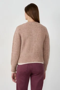 Jersey tipo cárdigan con botones y mangas largas