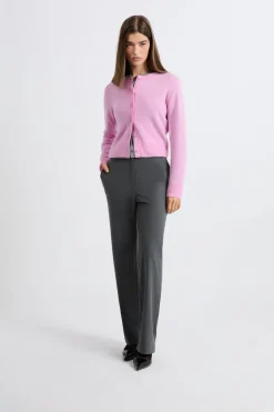 Jersey tipo cárdigan con botones de cashmere