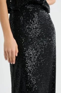 Jupe longue à sequins