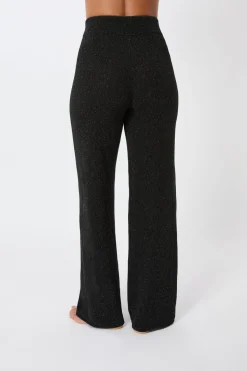 Leggings anchos tejidos brillantes