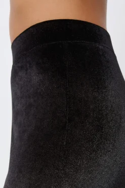 Leggings anchos tejidos brillantes