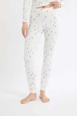 Leggings de pijama con motivos de esquiadores