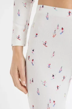 Leggings de pijama con motivos de esquiadores