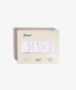 Lote de 3 braguitas de algodón