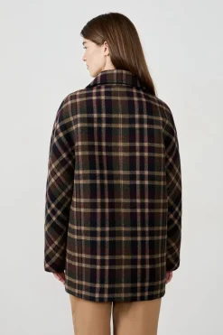 Manteau mi-long avec laine