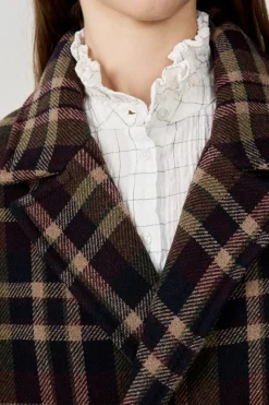 Manteau mi-long avec laine