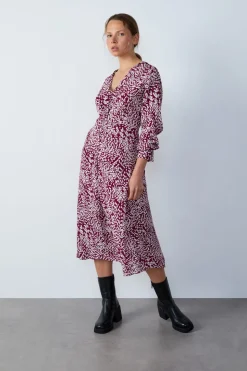 Maxivestido estampado