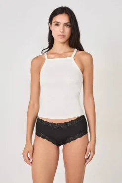 Pack de 3 braguitas de algodón y encaje