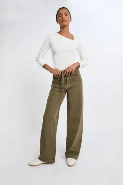 Pantalón con cordón de algodón